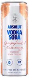Absolut - Vodka Soda Grapefruit & Rosemary (12oz bottles) (12oz bottles)